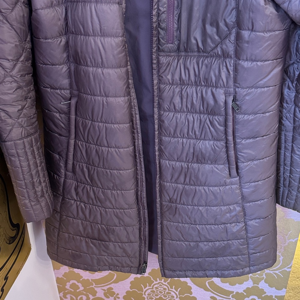 Patagonia Radalie Insulated Long Line Women's Purple Puffer Jacket, Size Large - Picture 7 of 14